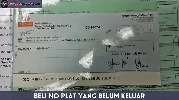 Beli NO Plat Yang Belum Keluar