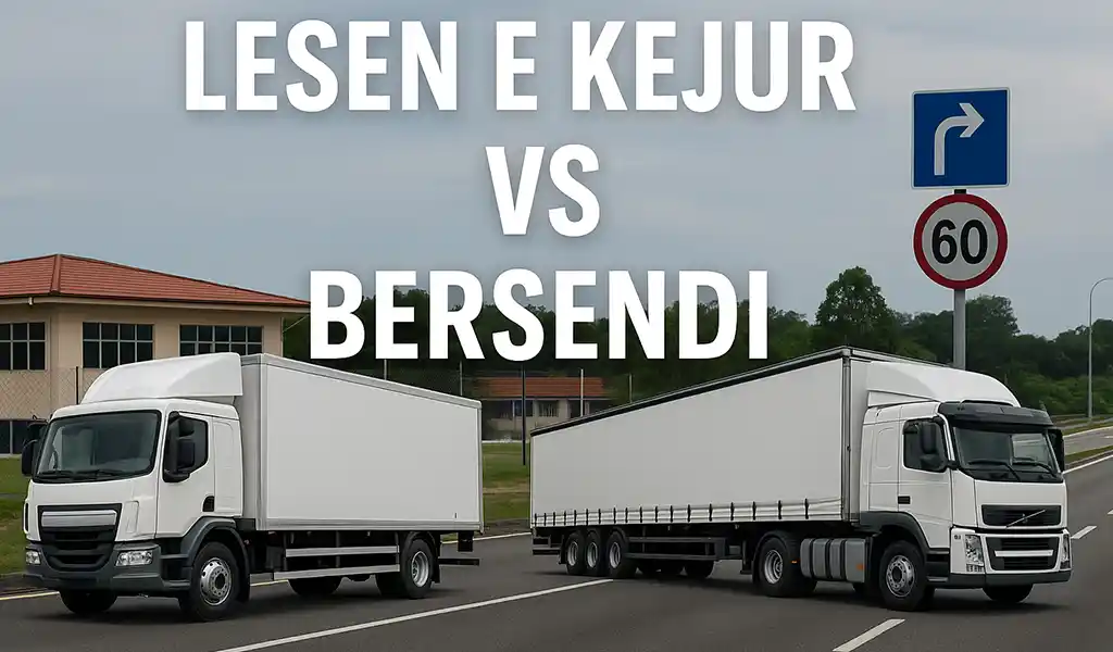 Beza Lesen E Kejur dan Bersendi di Malaysia