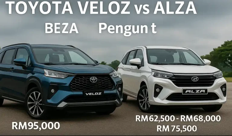 Beza Toyota Veloz dan Alza