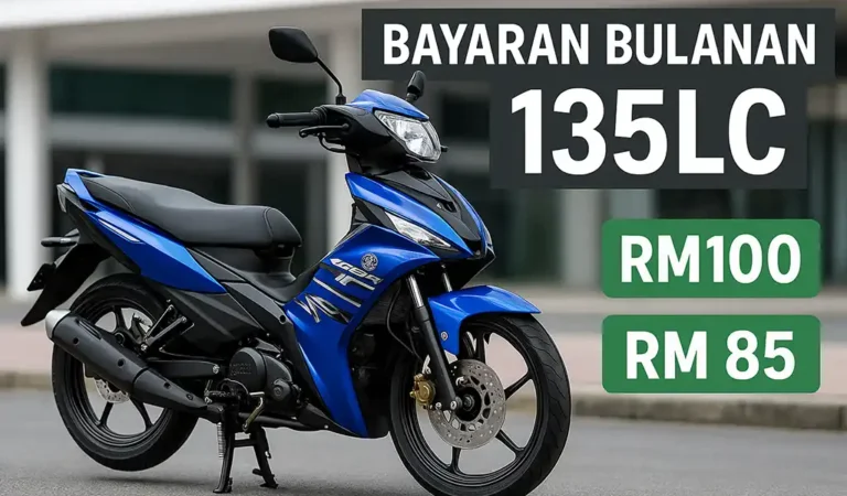 Bayaran Bulanan Yamaha 135LC dan Promosi Terkini