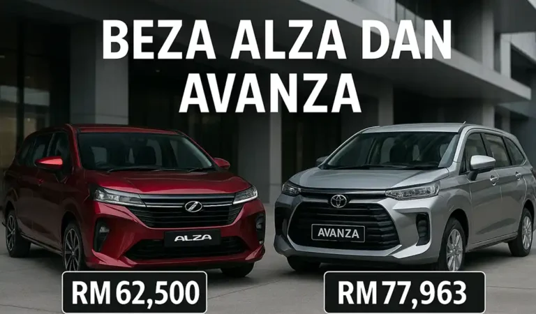 Beza Alza dan Avanza Mana MPV Bajet Terbaik