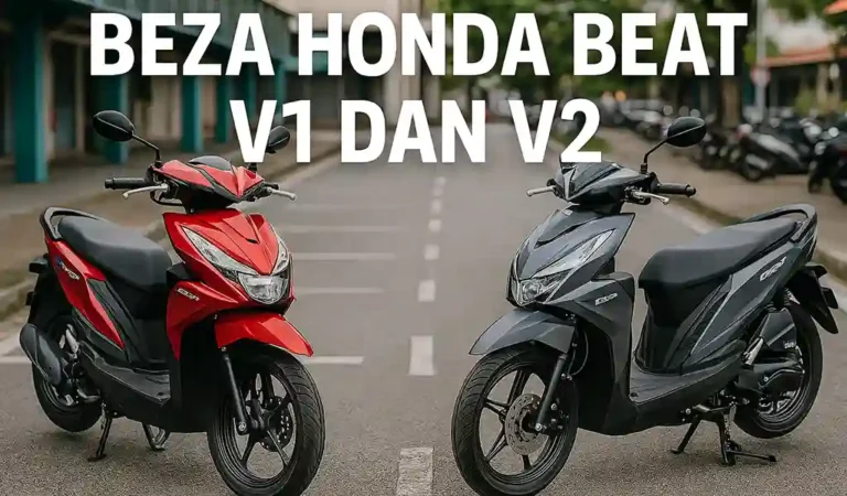 Beza Honda Beat V1 dan V2