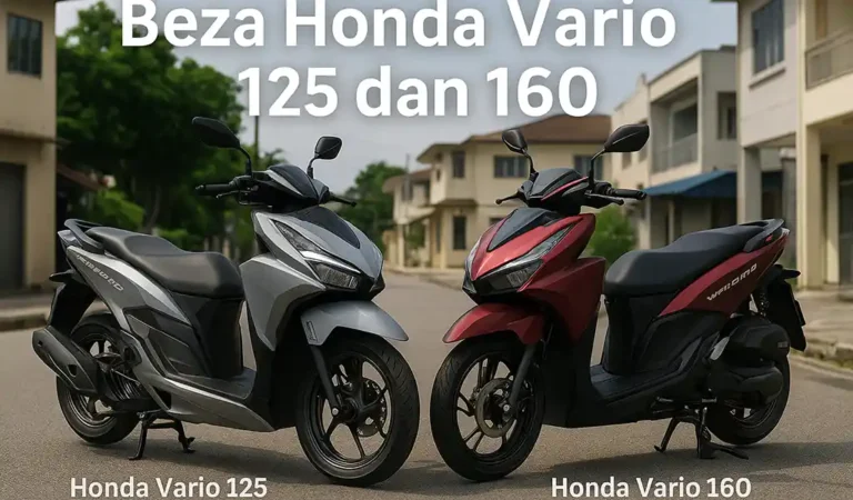 Beza Honda Vario 125 dan 160 di Malaysia, Wajib Tahu!