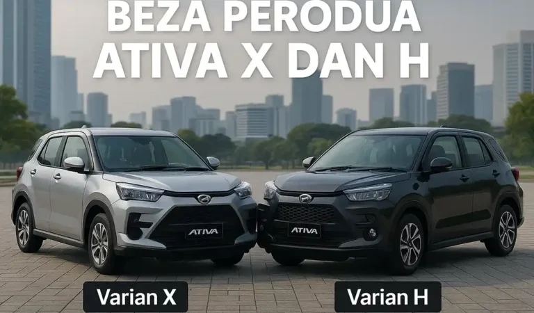 Beza Perodua Ativa X dan H