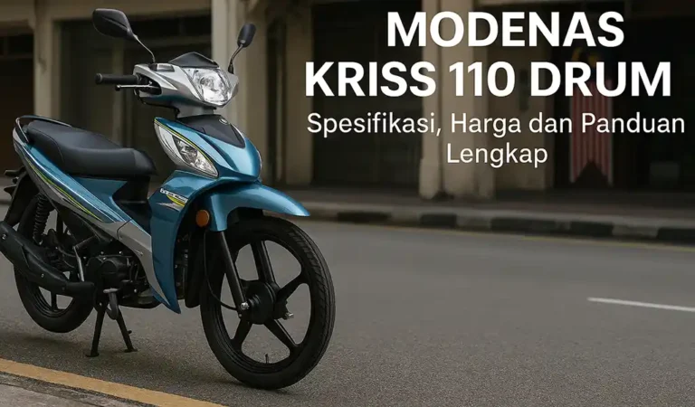 Modenas Kriss 110 Drum Harga dan Spesifikasi