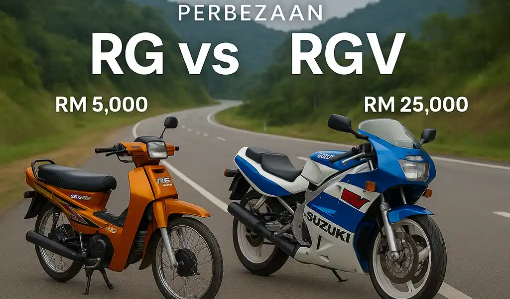 Perbezaan Suzuki RG dan RGV Yang Ramai Keliru Perbezaan Suzuki RG dan RGV Yang Ramai Keliru